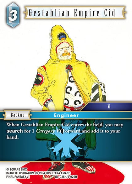 Gestahlian Empire Cid, Legacy Collection Re-036H/4-026H