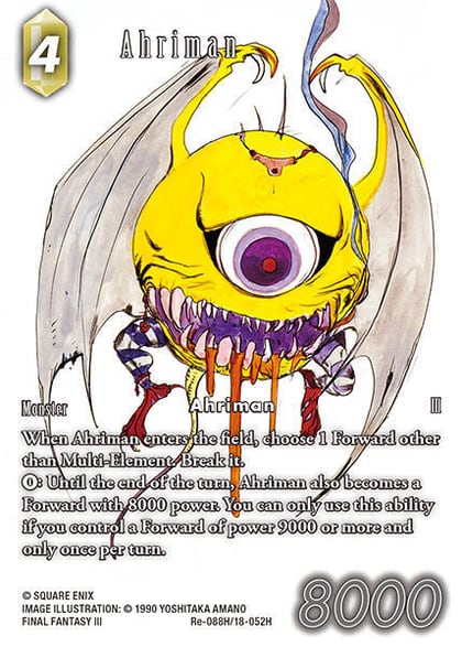 Ahriman (Full Art), Legacy Collection Re-088H/18-052H