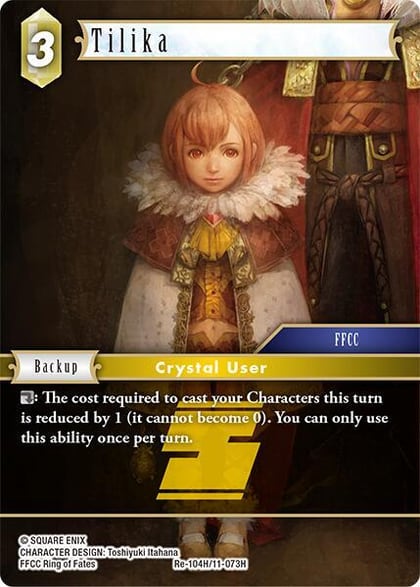Tilika, Legacy Collection Re-104H/11-073H