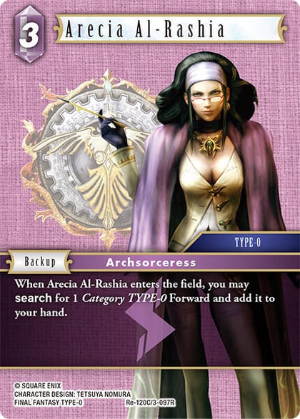 Arecia Al-Rashia, Legacy Collection Re-120C/3-097R