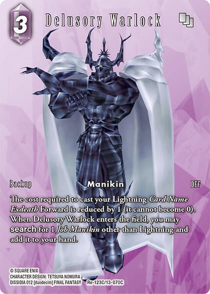 Delusory Warlock (Full Art), Legacy Collection Re-123C/13-070C