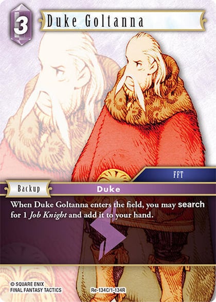 Duke Goltanna, Legacy Collection Re-134C/1-134R