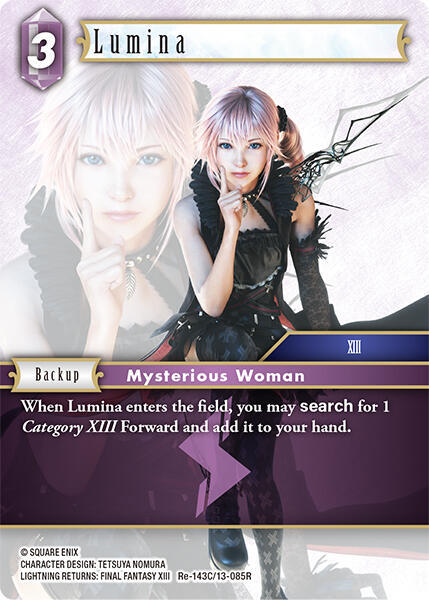 Lumina, Legacy Collection Re-143C/13-085R