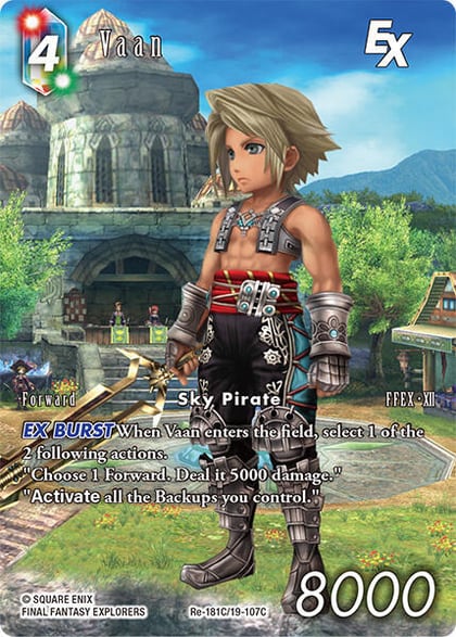Vaan EX (Full Art), Legacy Collection Re-181C/19-107C