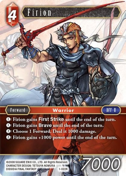 Firion (Rare), Opus I 1-022R