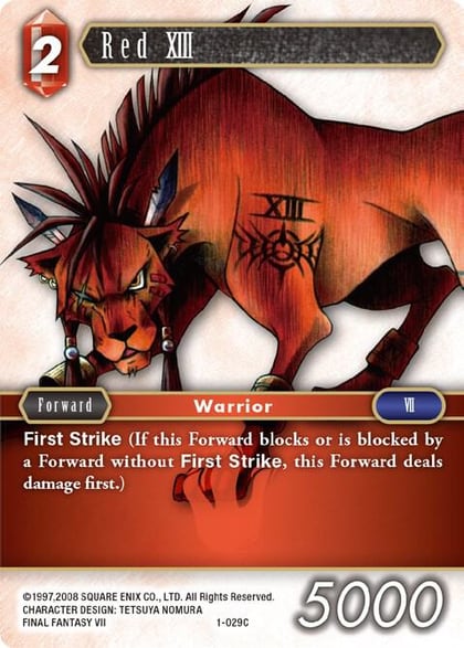Red XIII, Opus I 1-029C