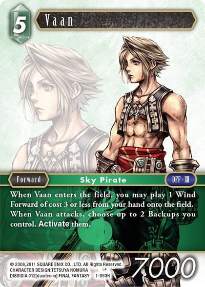 Vaan (Hero), Opus I 1-063H