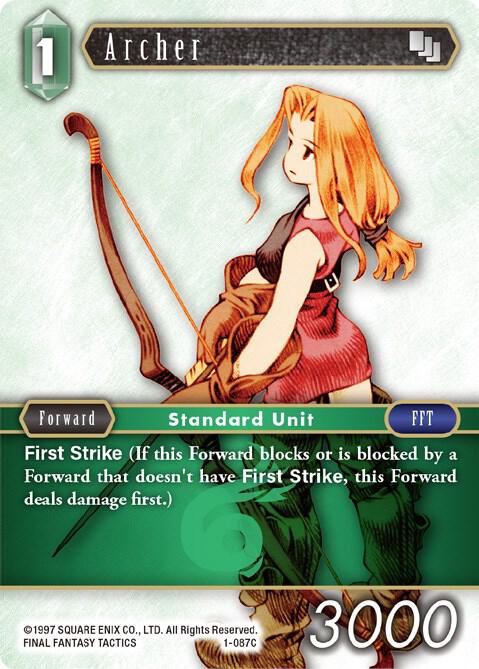 Archer (Female Unit) - 1-087C, Opus I 1-087C