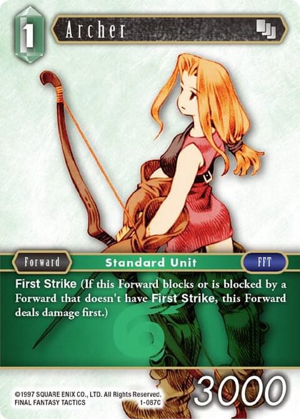 Archer (Female Unit) - 1-087C, Opus I 1-087C