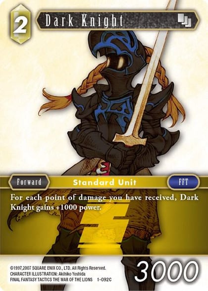Dark Knight (Female Unit), Opus I 1-092C