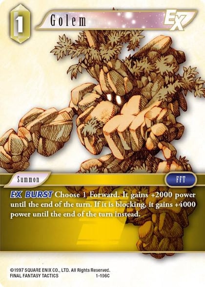 Golem EX, Opus I 1-106C