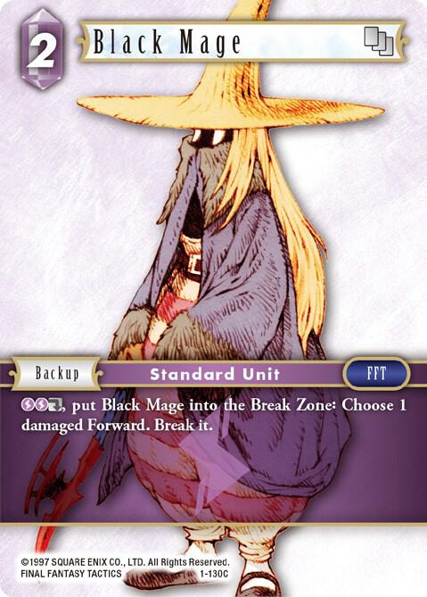 Black Mage (Female Unit) - 1-130C, Opus I 1-130C