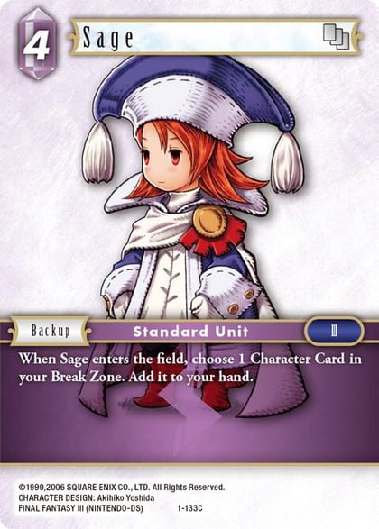 Sage (Refia), Opus I 1-133C