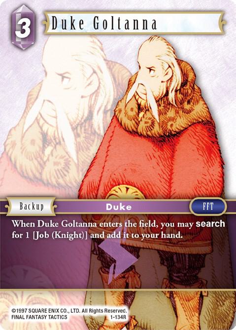 Duke Goltanna, Opus I 1-134R