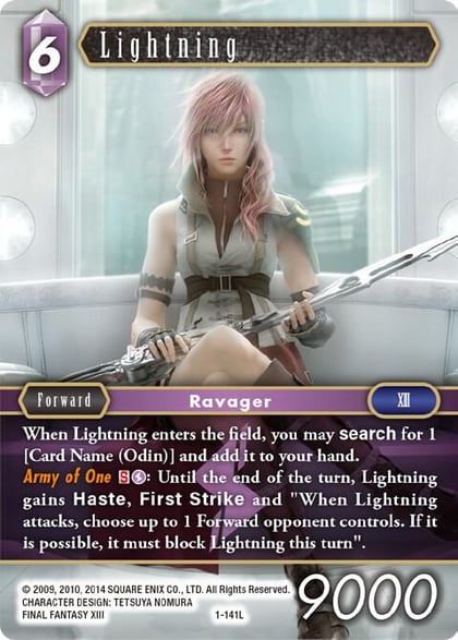 Lightning (Legend), Opus I 1-141L