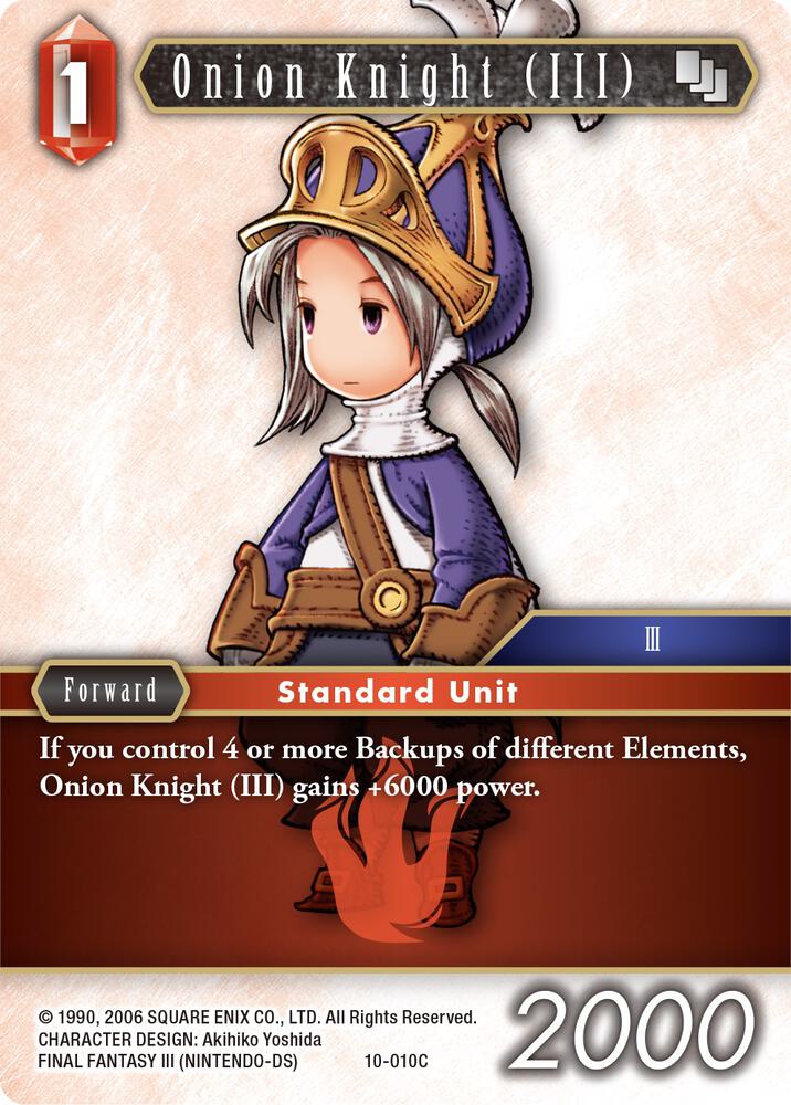 Onion Knight (III) - 10-010C (Luneth), Opus X 10-010C