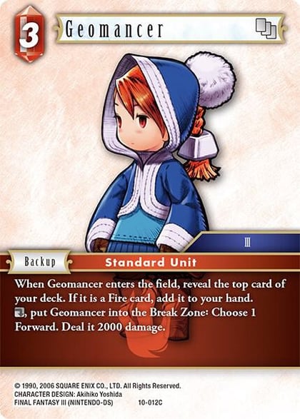 Geomancer (Refia), Opus X 10-012C