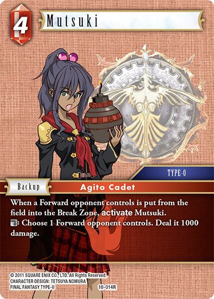 Mutsuki, Opus X 10-014R
