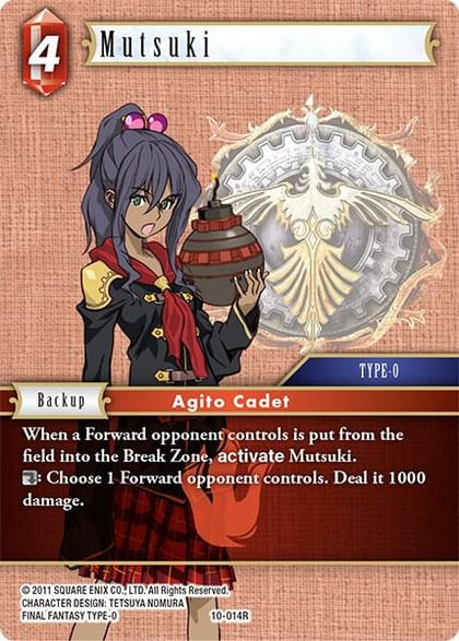 Mutsuki, Opus X 10-014R
