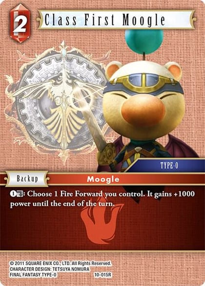 Class First Moogle, Opus X 10-015R