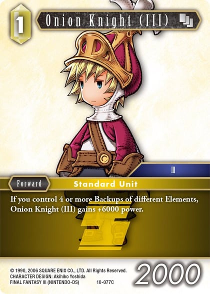 Onion Knight (III) - 10-077C (Ingus), Opus X 10-077C