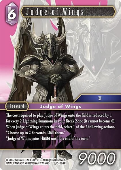 Judge of Wings, Opus X 10-094R