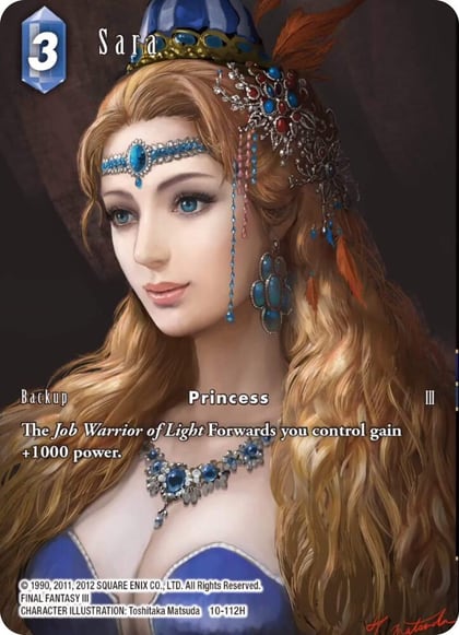 Sara (Full Art), Opus X 10-112H