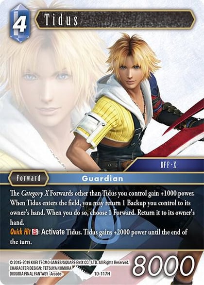 Tidus, Opus X 10-117H