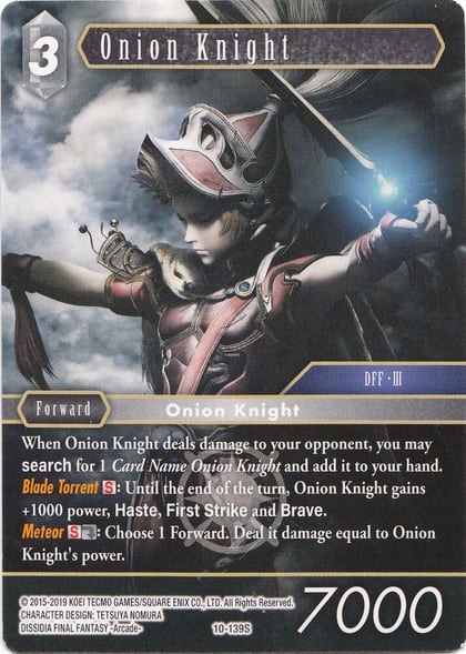 Onion Knight (Starter), Opus X 10-139S