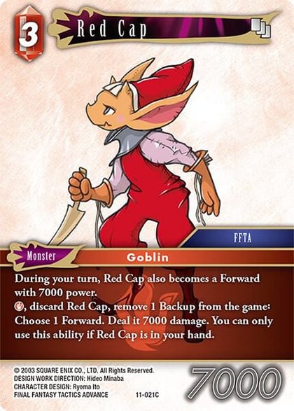 Red Cap, Opus XI 11-021C