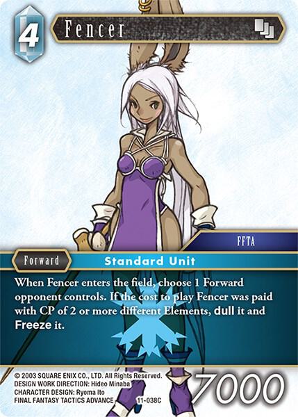 Fencer, Opus XI 11-038C