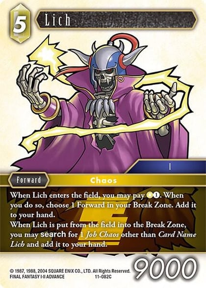 Lich, Opus XI 11-082C