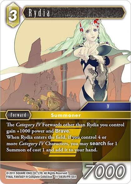 Rydia, Opus XI 11-083R/PR-051