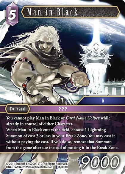 Man in Black, Opus XI 11-093H
