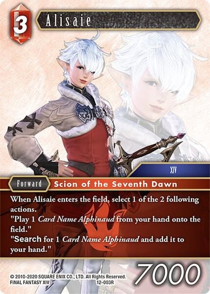Alisaie, Opus XII 12-003R