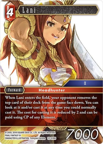 Lani, Opus XII 12-018H