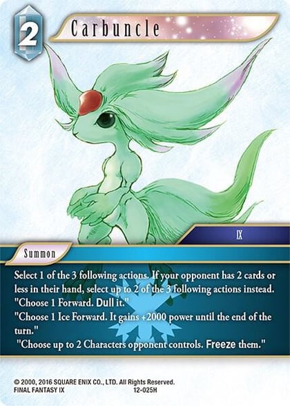Carbuncle, Opus XII 12-025H