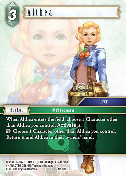 Althea, Opus XII 12-038H