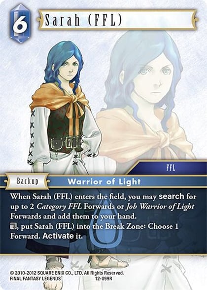 Sarah (FFL), Opus XII 12-099R