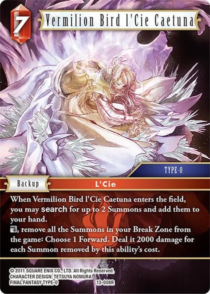 Vermilion Bird l'Cie Caetuna, Opus XIII: Crystal Radiance 13-008R