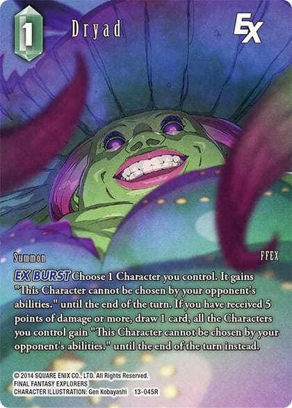 Dryad EX (Full Art), Opus XIII: Crystal Radiance 13-045R