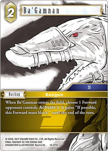 Ba'Gamnan, Opus XIV: Crystal Abyss 14-070R