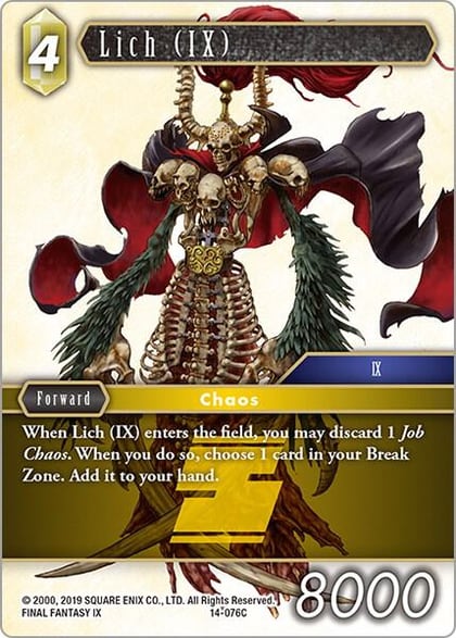 Lich (IX), Opus XIV: Crystal Abyss 14-076C