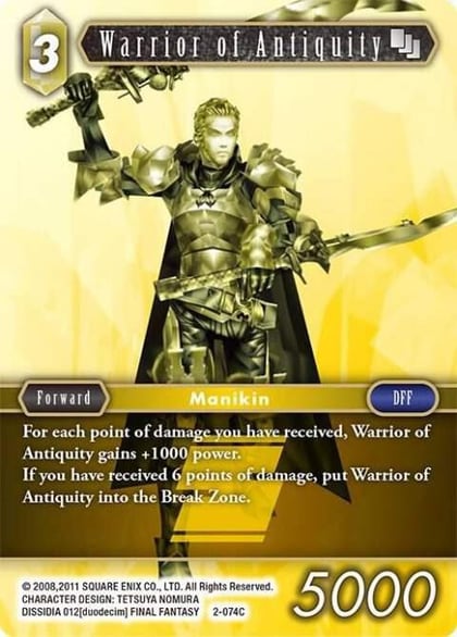 Warrior of Antiquity, Opus II 2-074C