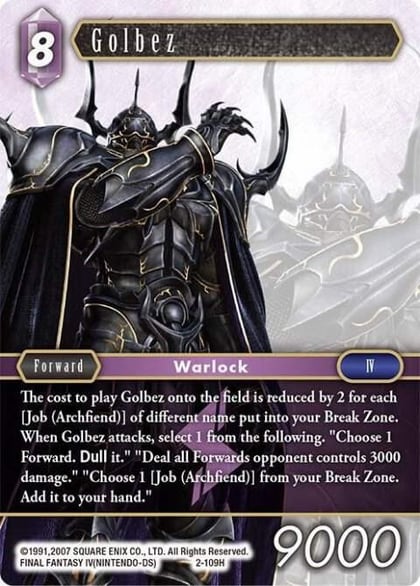 Golbez, Opus II 2-109H