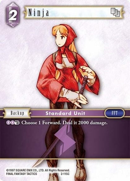 Ninja (Female Unit), Opus II 2-115C