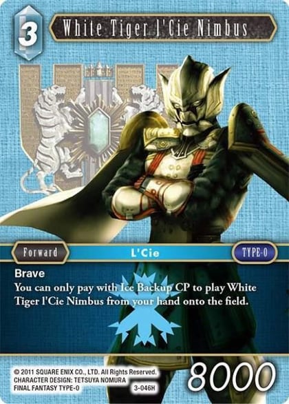 White Tiger l'Cie Nimbus, Opus III 3-046H