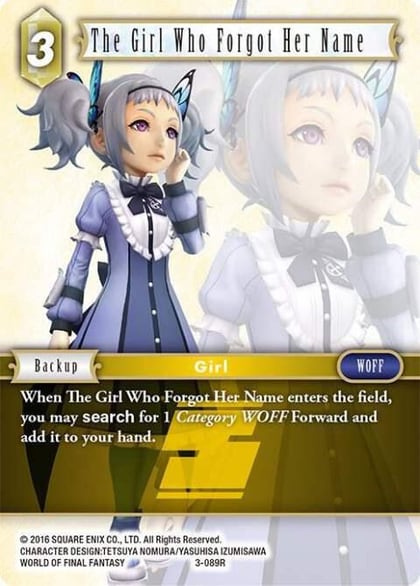 The Girl Who Forgot Her Name, Opus III 3-089R