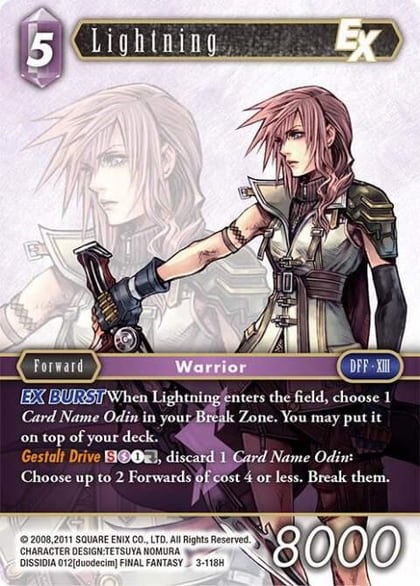 Lightning EX, Opus III 3-118H