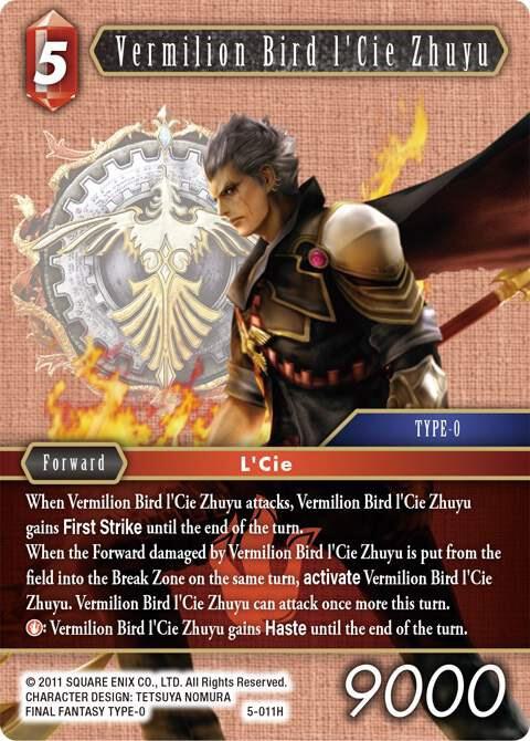 Vermilion Bird l'Cie Zhuyu, Opus V 5-011H